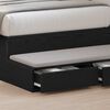 vidaXL Gavetas de cama com gaveta Carvalho Preto 100 x 36,5 x 16,5 cm