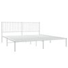 vidaXL Estrutura de cama com cabeceira 183x213 cm metal branco