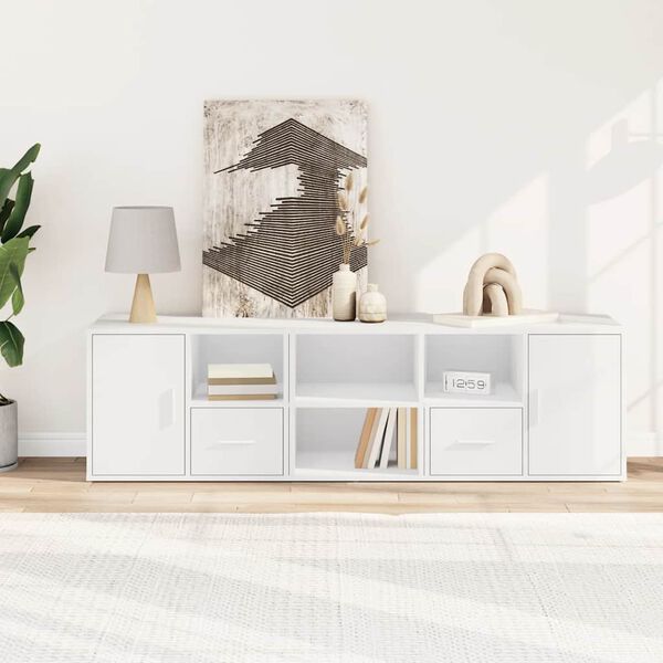 vidaXL Arm&aacute;rio de canto 160x40x45 cm derivados de madeira branco