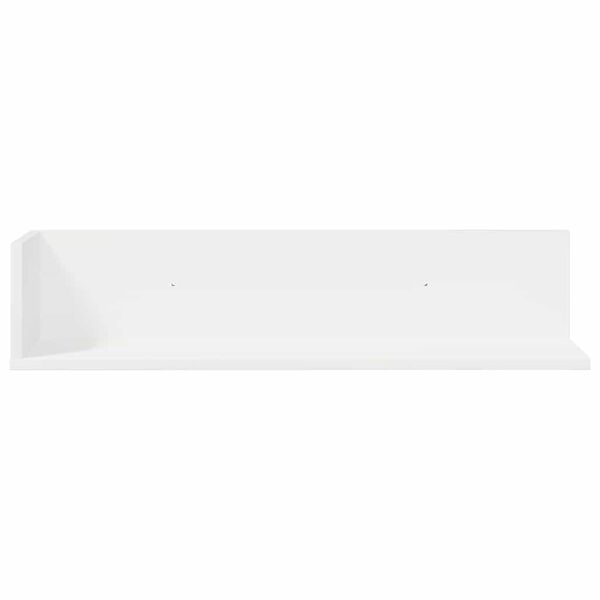 vidaXL Estantes de parede 2pcs 75x16,5x16,5cm derivados madeira branco