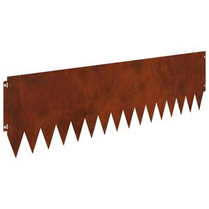 vidaXL Acabamento para Gramado 10 pcs 103 x 30 cm A&ccedil;o