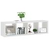 vidaXL Prateleira/estante cubo para parede 37x29,5x134,5 cm MDF branco