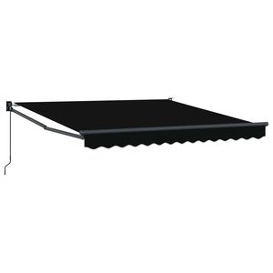 vidaXL Toldo retr&aacute;til Preto 300 x 250 x 165 cm