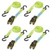ProPlus conjunto 4 cintas para amarrar com roquete + 2 ganchos, 5 m