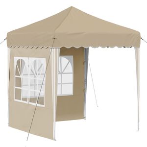 vidaXL Tenda de Festa Pop-up Creme 195 x 195 x 245 cm Tecido Oxford
