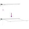vidaXL Toldo Retrátil Manual Branco 300 x 250 cm Tecido e Aço