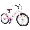 vidaXL Bicicleta Infantil 18 Polegadas para 5-7 anos Branco