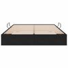 vidaXL Cama com Armazenamento com colch&atilde;o Preto 140 x 190 cm Veludo