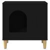 vidaXL Casa para Gatos Preto 51 x 30 x 52 cm Madeira processada