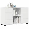 vidaXL Buffet com prateleira Branco Brilhante 88,5 x 30,5 x 55,5 cm