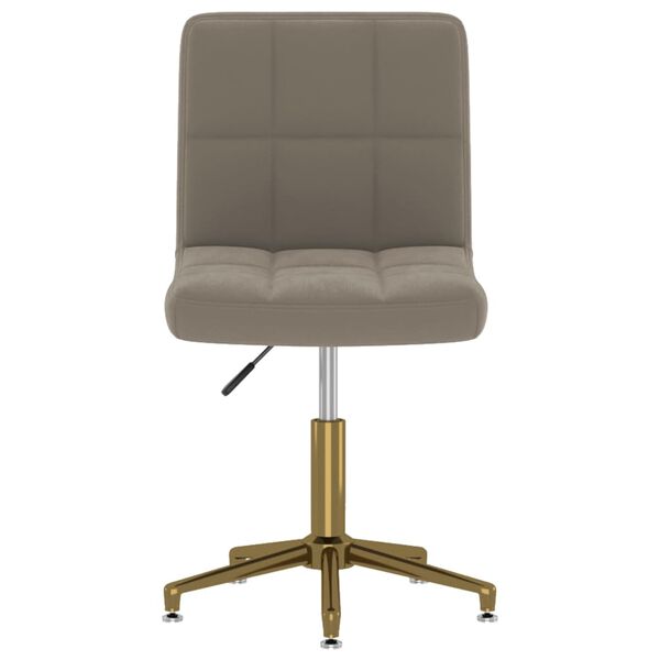 vidaXL Cadeiras de jantar girat&oacute;rias 2 pcs veludo cinzento-claro