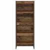vidaXL Gabinete de Livros Madeira Antiga 80 x 30 x 155 cm