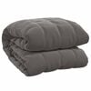 vidaXL Manta pesada 15 kg 220x235 cm tecido cinza