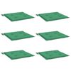 vidaXL Almofad&otilde;es p/ cadeiras jardim 6pcs 40x40x4 cm oxford verde