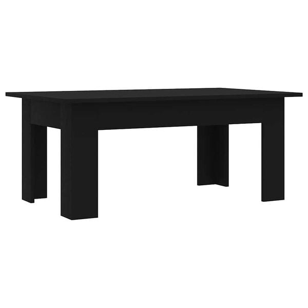 vidaXL Mesa de centro 100x60x42 cm derivados de madeira preto