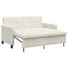 vidaXL Sof&aacute;-Cama Creme Tecido