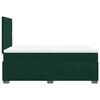 vidaXL Cama boxspring com colch&atilde;o 120x190 cm veludo verde-escuro