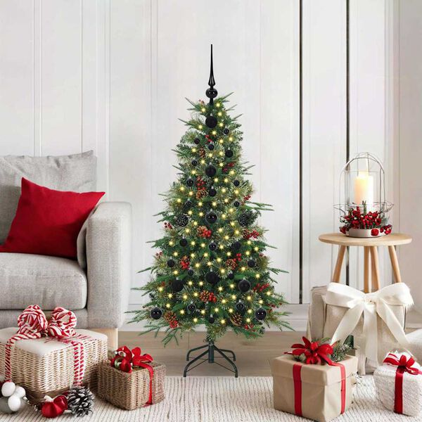 vidaXL &Aacute;rvore de Natal Articulada Artificial Verde 120 cm PE e PVC
