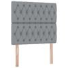 vidaXL Cama com arruma&ccedil;&atilde;o e colch&atilde;o Cinzento-claro 90 x 190 cm