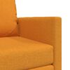 vidaXL Sof&aacute;-Cama 60cm Amarelo Escuro tecido