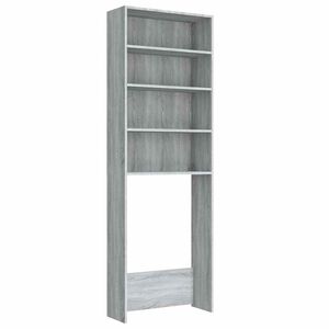 vidaXL Arm&aacute;rio para m&aacute;quina de lavar roupa 64x24x190cm cinzento sonoma