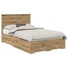 vidaXL Estrutura da Cama com gaveta Carvalho Artesanal 120 x 190 cm
