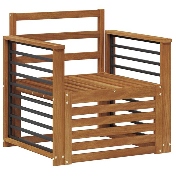 vidaXL Conjunto de Sof&aacute;s para Exterior Natural 71 x 63 x 73 cm