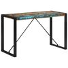 vidaXL Mesa de jantar 120x55x76 cm madeira recuperada maciça