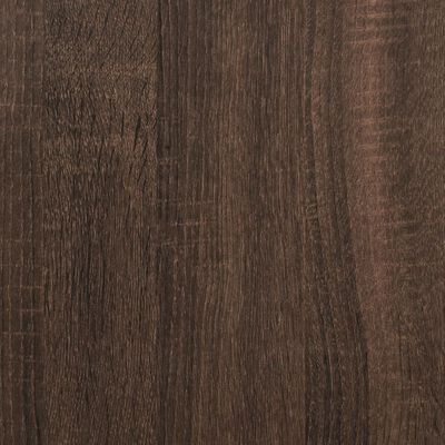 vidaXL Sapateira 80x21x125,5 cm derivados de madeira carvalho castanho