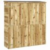 vidaXL Abrigo p/ ferramentas de jardim 163x50x171 cm pinho impregnado