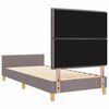 vidaXL Estrutura da Cama Cinzento-acastanhado 90 x 190 cm tecido