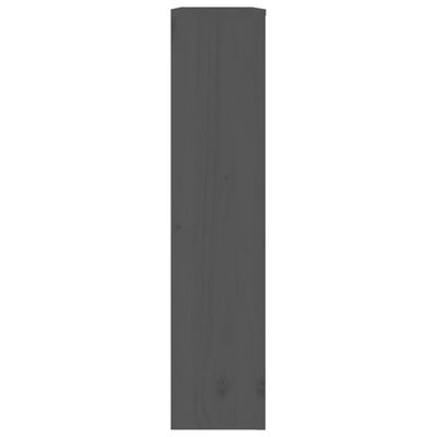 vidaXL Cobertura de radiador 79,5x19x84 cm pinho maciço cinza