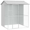 vidaXL Gaiola para P&aacute;ssaros Cinzeto 215 x 210 x 247 cm A&ccedil;o Galvanizado
