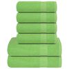 vidaXL 6pcs Conjunto de toalhas FROGN 360 g/m&sup2; verde ma&ccedil;a