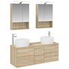 vidaXL Conjunto de M&oacute;veis para Banheiro 5 pcs Carvalho Sonoma