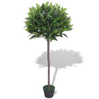 vidaXL Planta loureiro artificial com vaso 125 cm verde