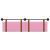 vidaXL Cabeceira Suspensa Liso Rosa 170 x 55 x 5 cm PU Antigo