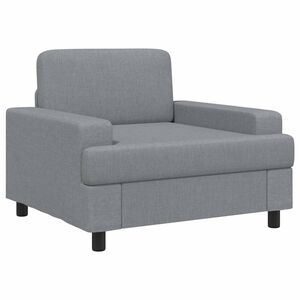 vidaXL poltrona Cinzento-claro Tecido
