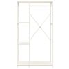 vidaXL Roupeiro 90x40x167 cm metal e contraplacado branco