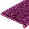 vidaXL Tapetes de escada 10 peças 65x21x4 cm roxo com borda retangular