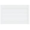 vidaXL Porta de arm&aacute;rio com design de persiana pinho maci&ccedil;o branco