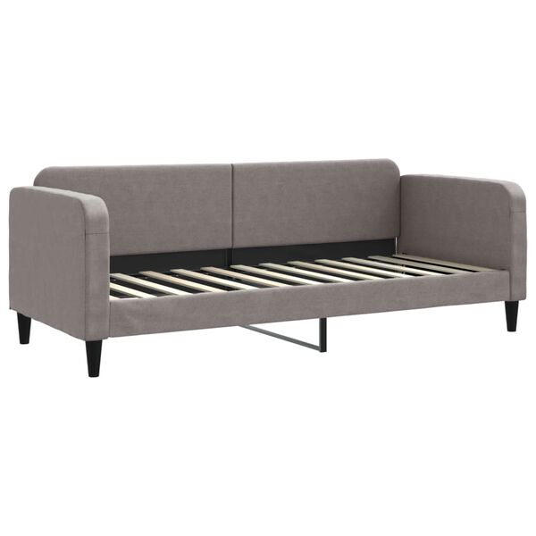vidaXL Sof&aacute;-cama 80x200 cm tecido cinzento-acastanhado
