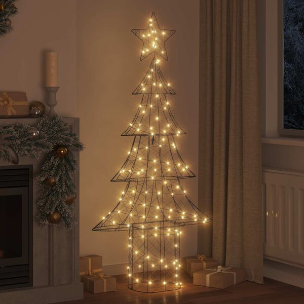 vidaXL &Aacute;rvore de Natal com 240 LEDs Branco quente 180 cm Vime