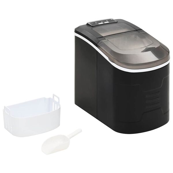 vidaXL M&aacute;quina de fazer cubos de gelo 2,4 L 15 kg/24 h preto