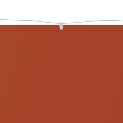 vidaXL Toldo vertical 100x1200 cm tecido oxford cor terracota