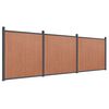 vidaXL Painel de veda&ccedil;&atilde;o 526x186 cm WPC castanho