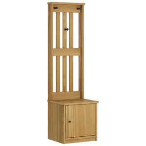 vidaXL &Aacute;rvore de Hall SANDNES 45x40x159,5 cm Madeira Maci&ccedil;a de Pinho