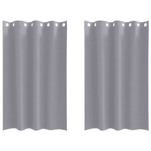 vidaXL Cortinas Blackout com Argolas 2 pcs Cinzento-claro 175 x 140 cm