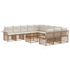 vidaXL Conjunto de Sof&aacute;s para Exterior 12 unid. 11 lugar