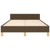 vidaXL Estrutura de cama sem colch&atilde;o 120x190cm castanho escuro